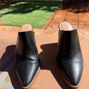 Abound Black Leather Booties